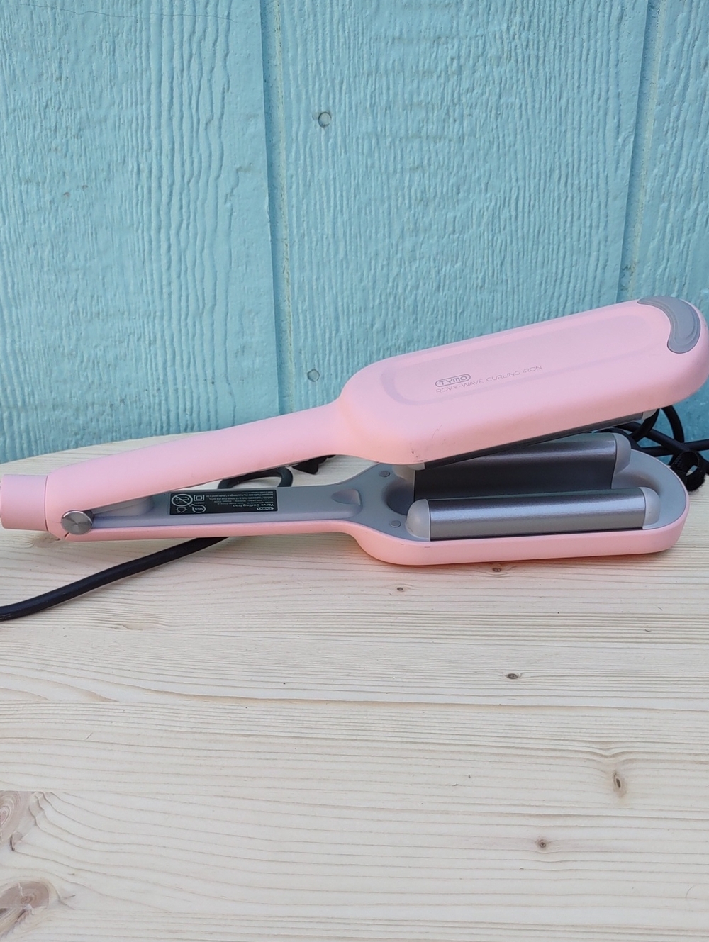 Tymo Rovy Pink Wave Curling Iron Hair Styling Tool